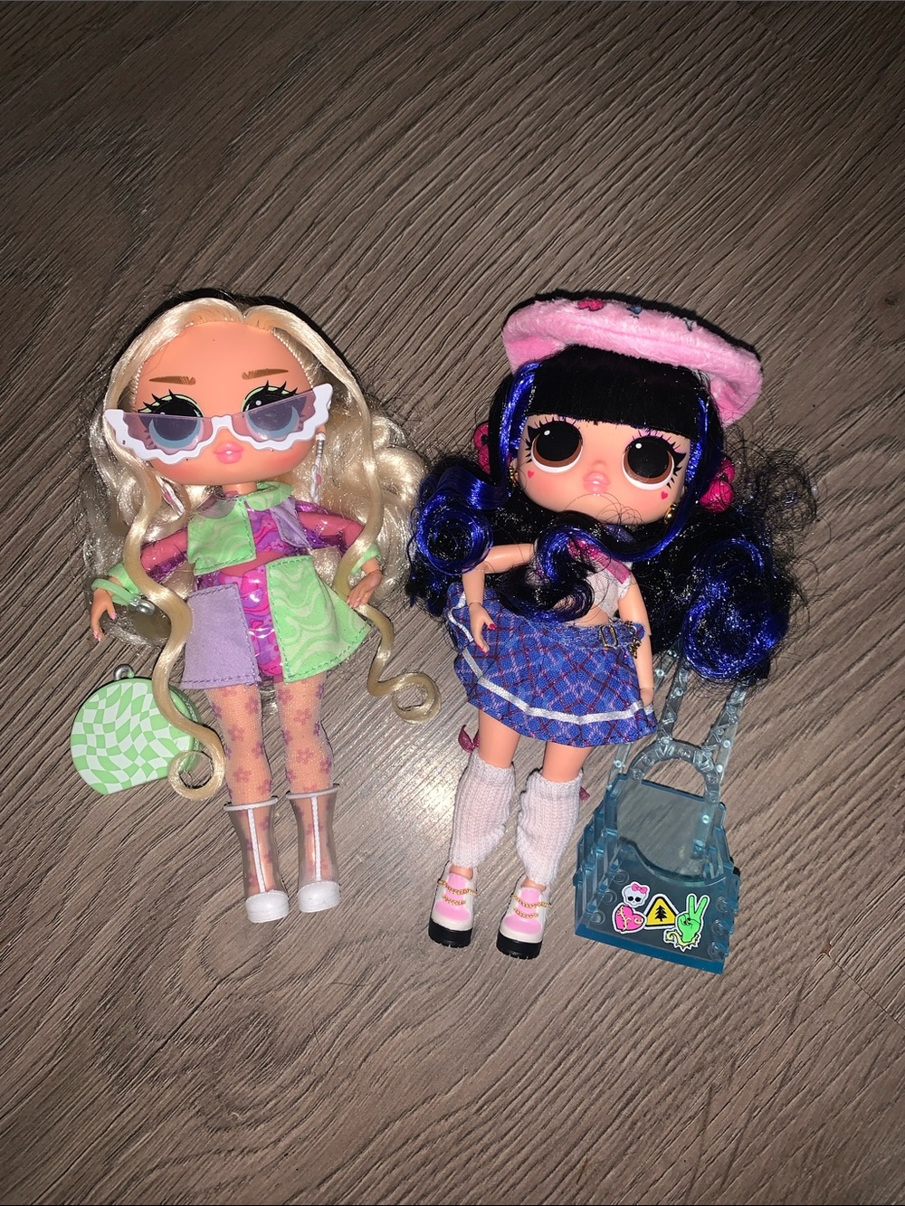 LOL Surprise Fashion Doll - Blonde & Black Hair Two-Pack (Pink, Purple, Blue)